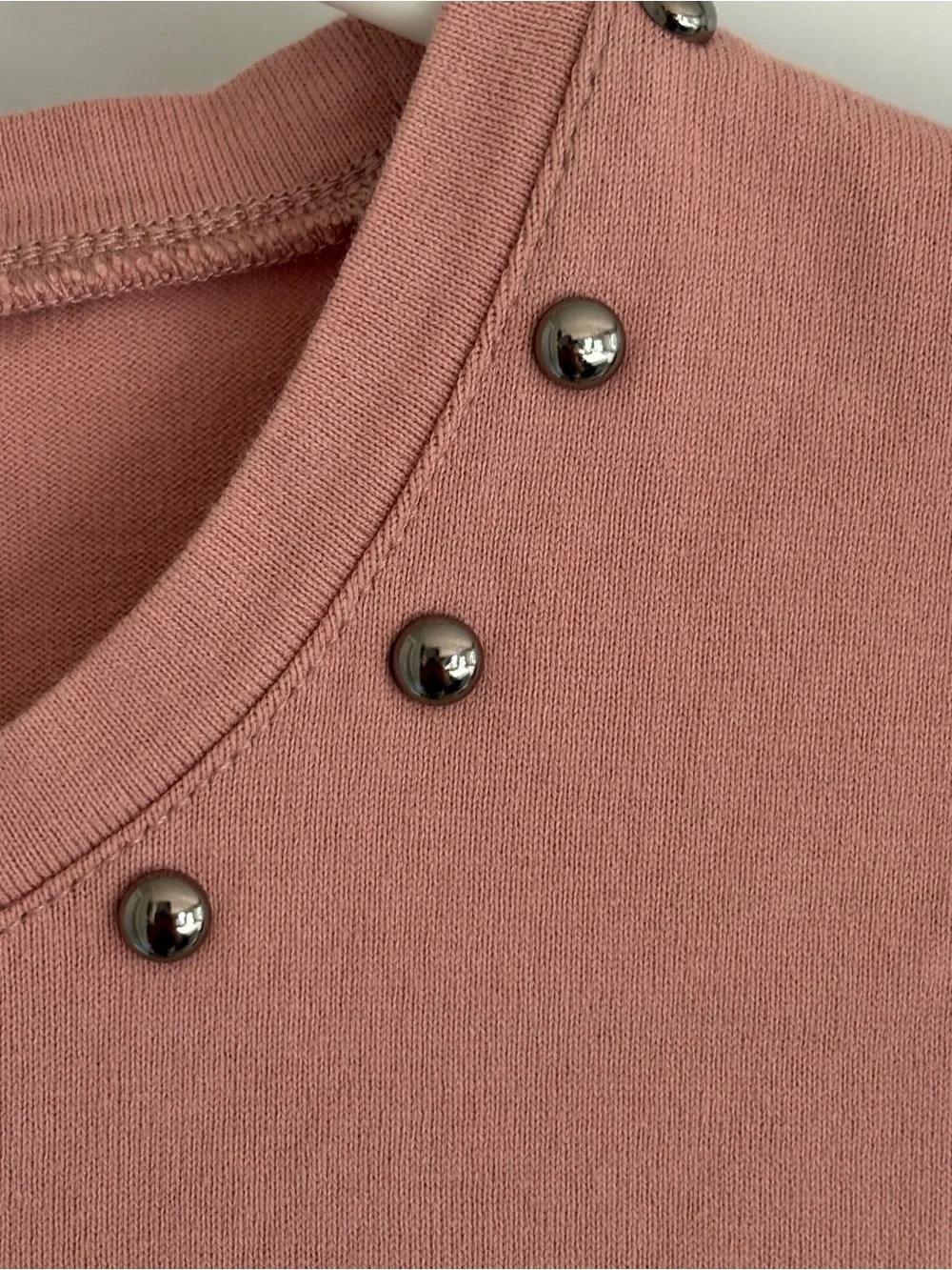 Kate Spade Pink Studded Peplum Blouse Top Size Medium